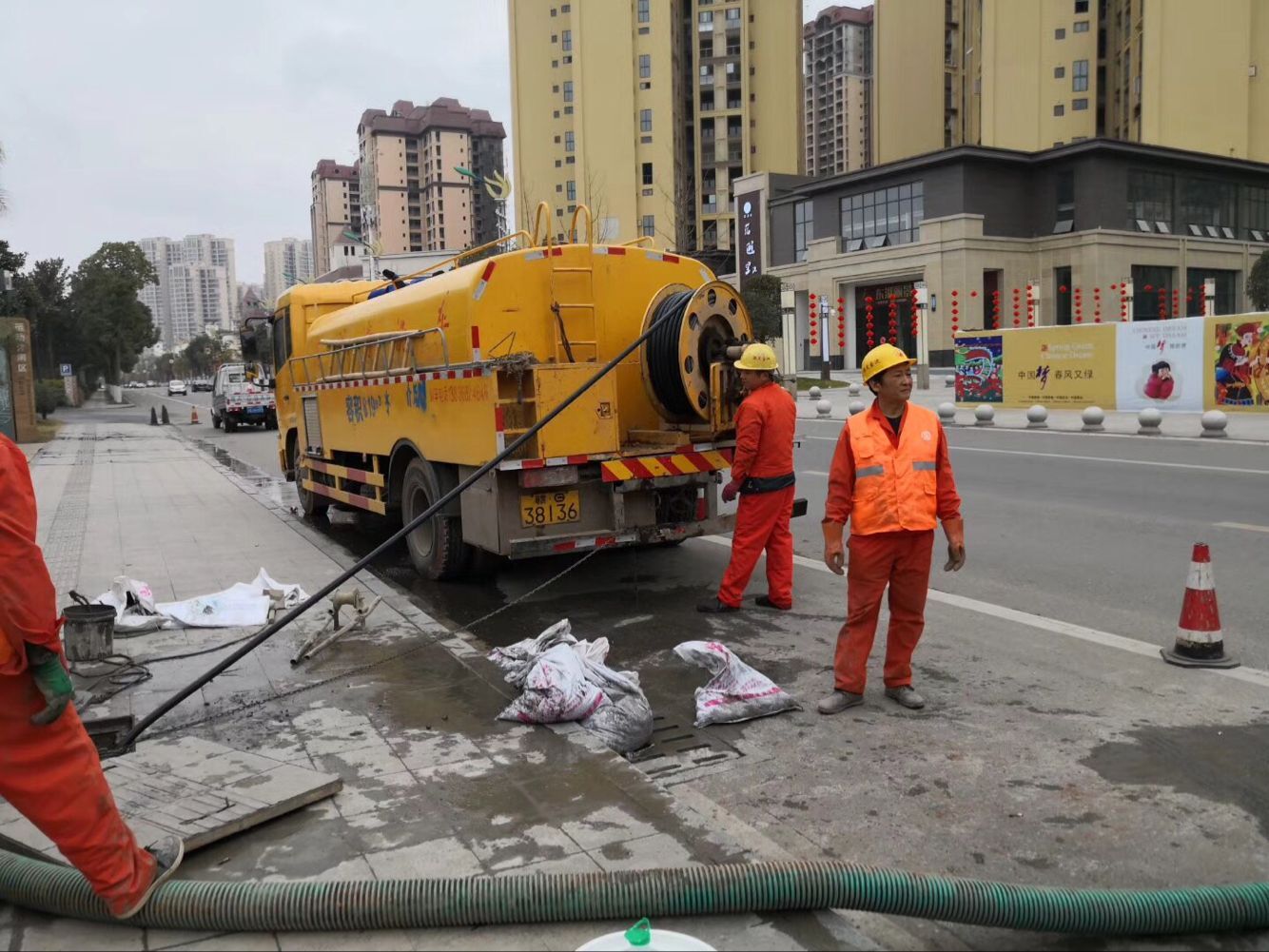阜沙镇排污管道清淤-管道清洗